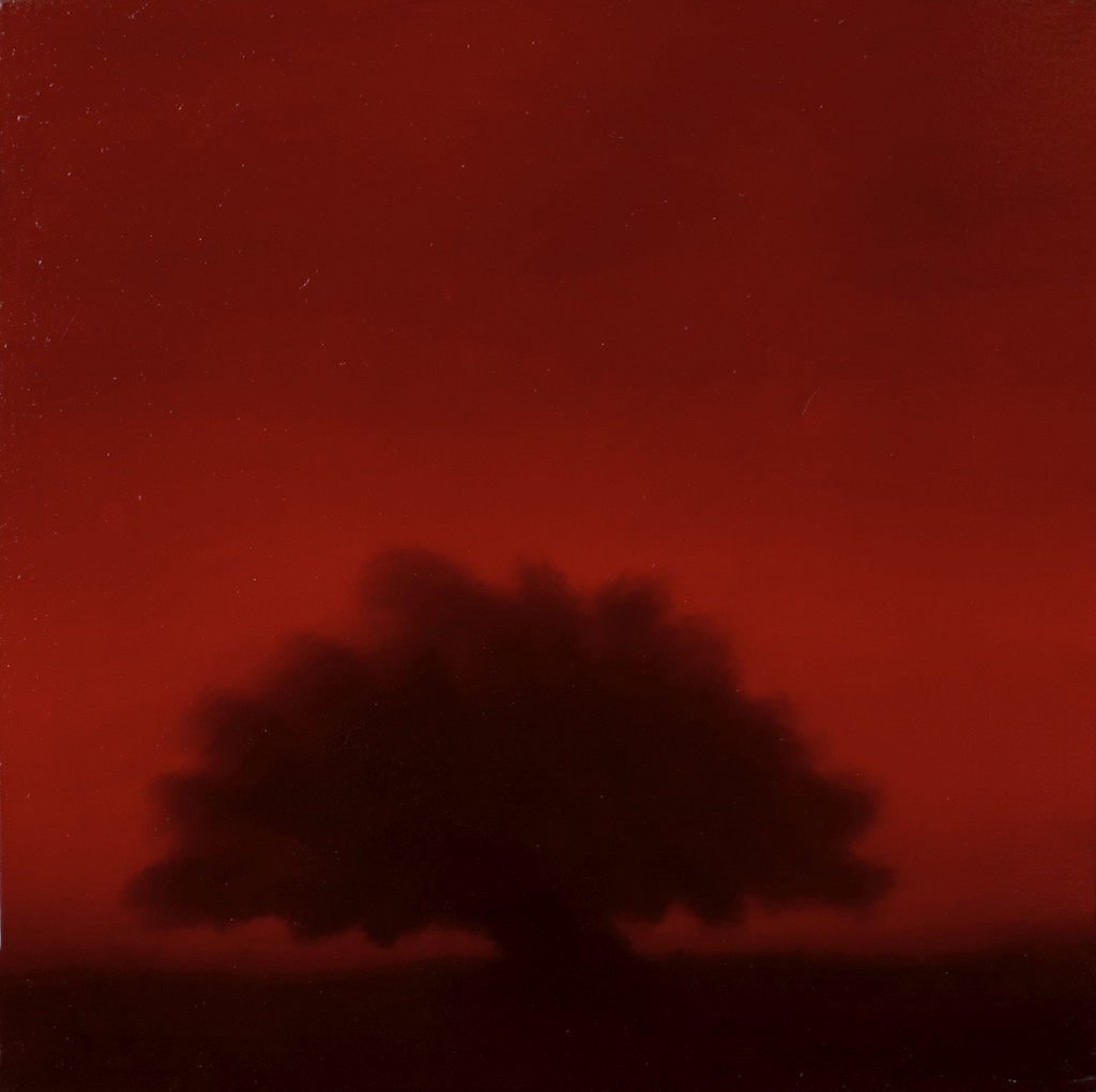 Crimson tree, oil on canvas, 60x40cm, 2005