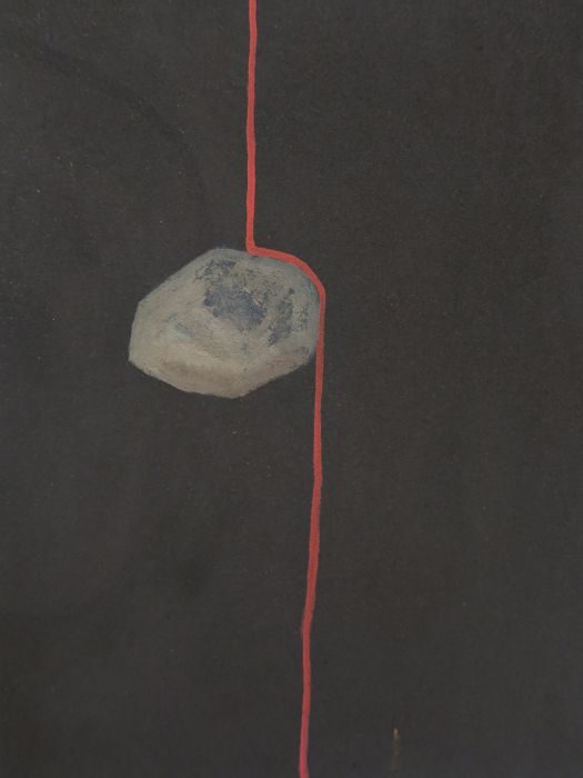 Untitled #1, oil and sand on canvas, 40x30cm, 2016