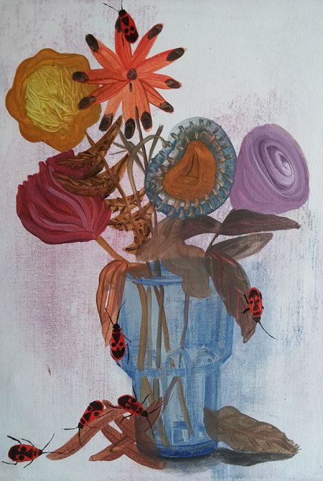Talia Keinan, untitled #2, oil & sand on canvas, 40x30cm, 2016