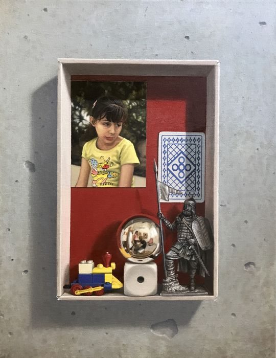 Memory box #2, oil on canvas, 43x35 cm, 2017