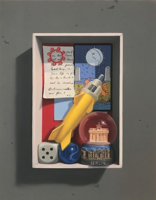 Memory box #6, oil on canvas, 43x35 cm, 2017