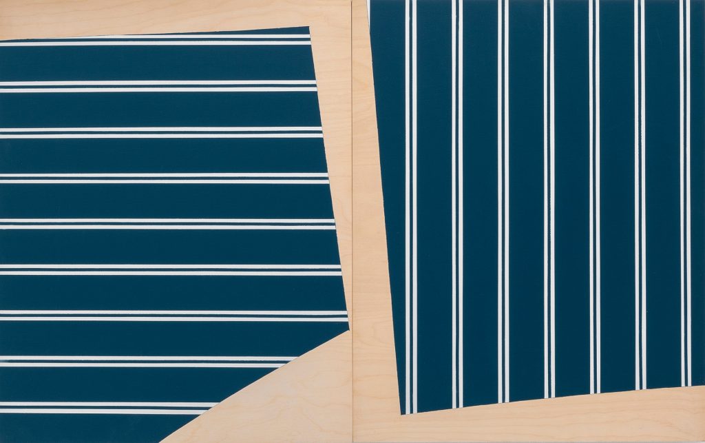 Joseph's Dreams, 2018, Acrylic and spray paint on wood, two panels, 60x48cm Each