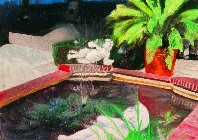 Fountain, Pastel on Paper, 70x100cm, 2011