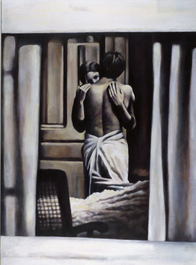 Orly Maiberg, Untitled, Oil on Canvas, 180x150cm, 2002