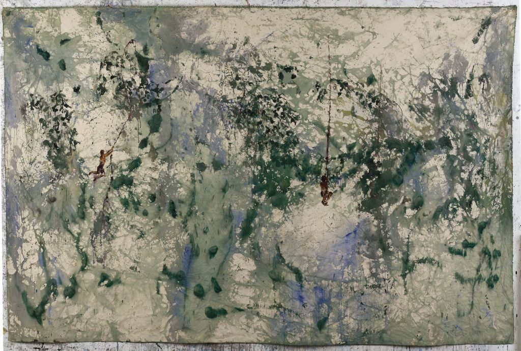 ink and acrylic on canvas, 270x181 cm, 2017