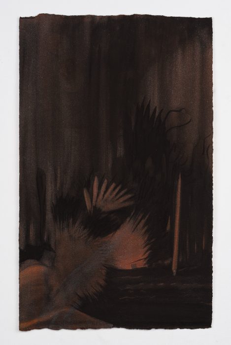 Rachel Rabinovich, Untitled, 2022 Acrylic and gouache on paper 45 × 25 cm