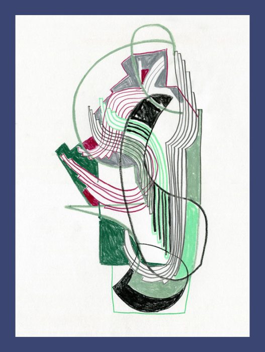 unit (1), 2011, Pastel and pencil on paper, 120 × 90 cm