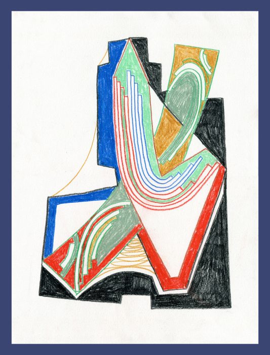 unit (5), 2011, Pastel and pencil on paper, 120 × 90 cm