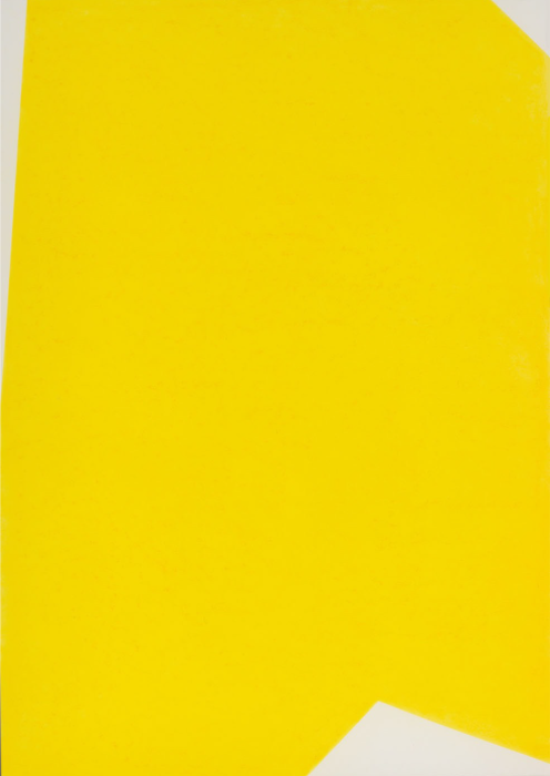 Cadmium Yellow, 2024, soft pastel on paper, 102x72 cm