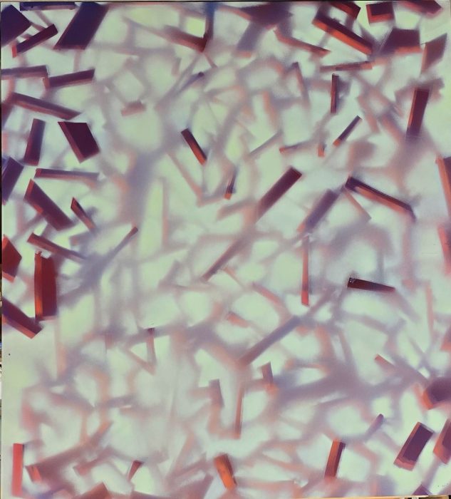 Yitzhak Livneh, The Fall, 2025, Synthetic color on dibond, 120 × 110 cm