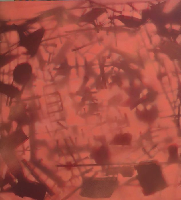 Yitzhak Livneh, Red Monochrome, 2025 Synthetic color on dibond, 110 × 100 cm