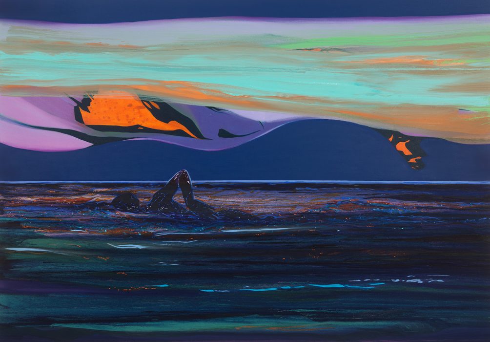 Matan Ben Tolila, Swimmer (4), 2025, oil on canvas. 140 x 200 cm